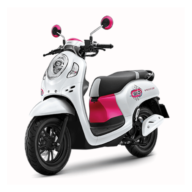 Honda Scoopy 110 cc blanc/rose